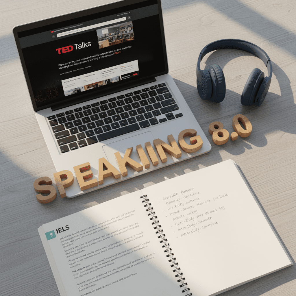 یادگیری آیلتس با تد تاک از صفر تا نمره ۸ اسپیکینگ