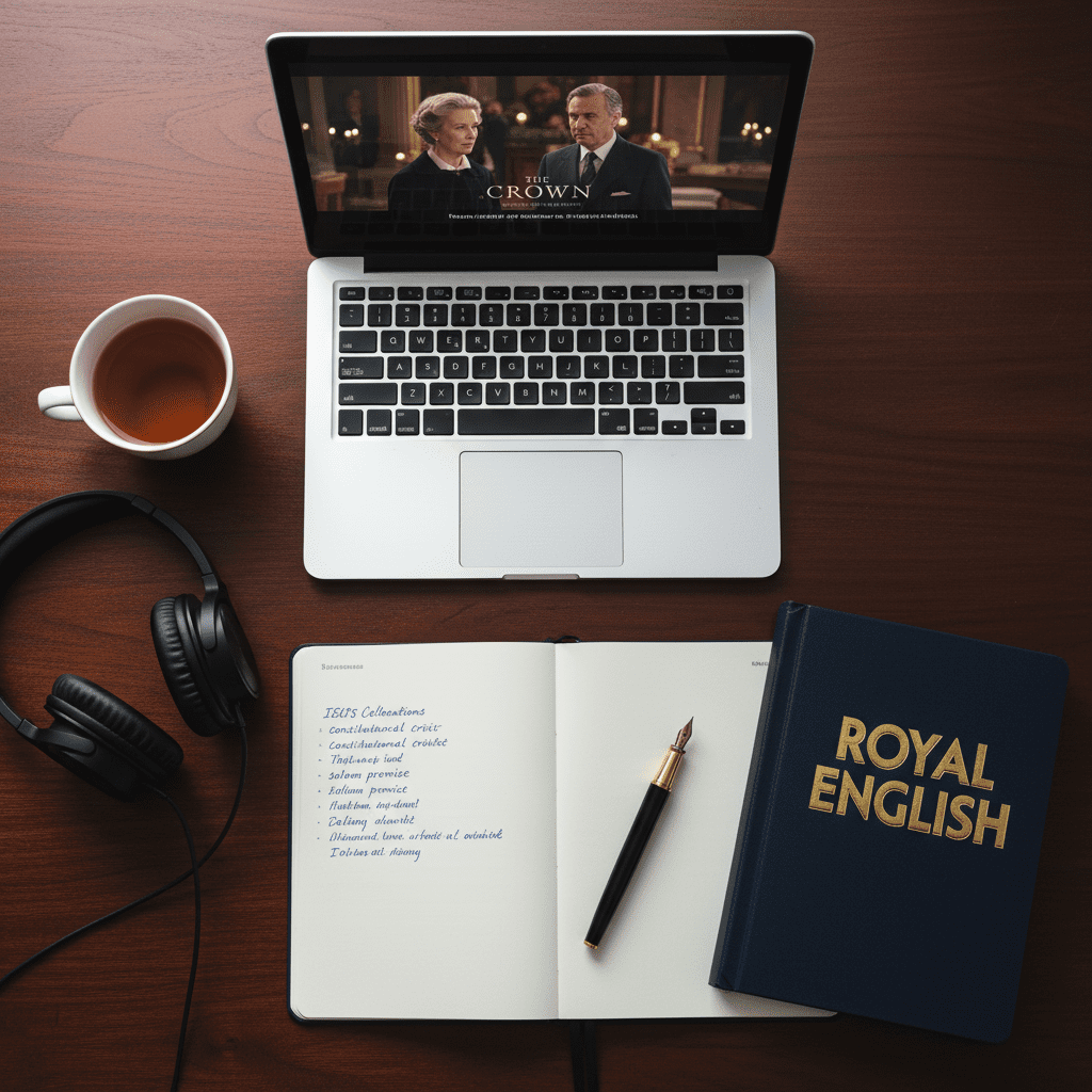 یادگیری انگلیسی با سریال The Crown: از سرگرمی تا کسب نمره بالا در آیلتس