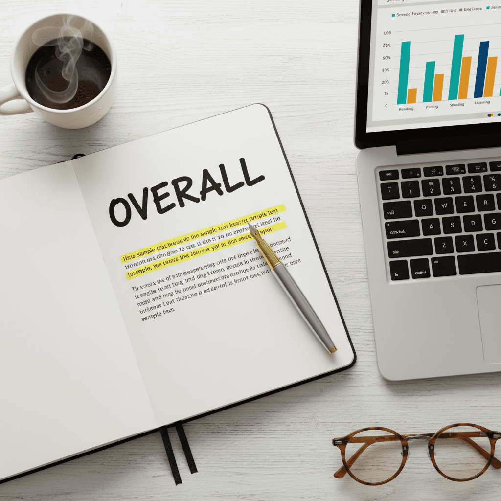 نوشتن Overall در رایتینگ تسک ۱ آیلتس: راهنمای گام به گام تا نمره +۷