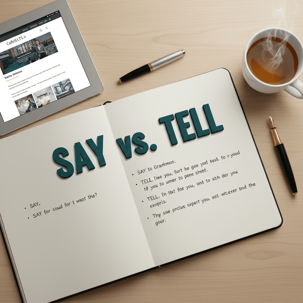 تفاوت Say و Tell – راهنمای جامع برای فارسی‌زبانان و حذف اشتباهات رایج